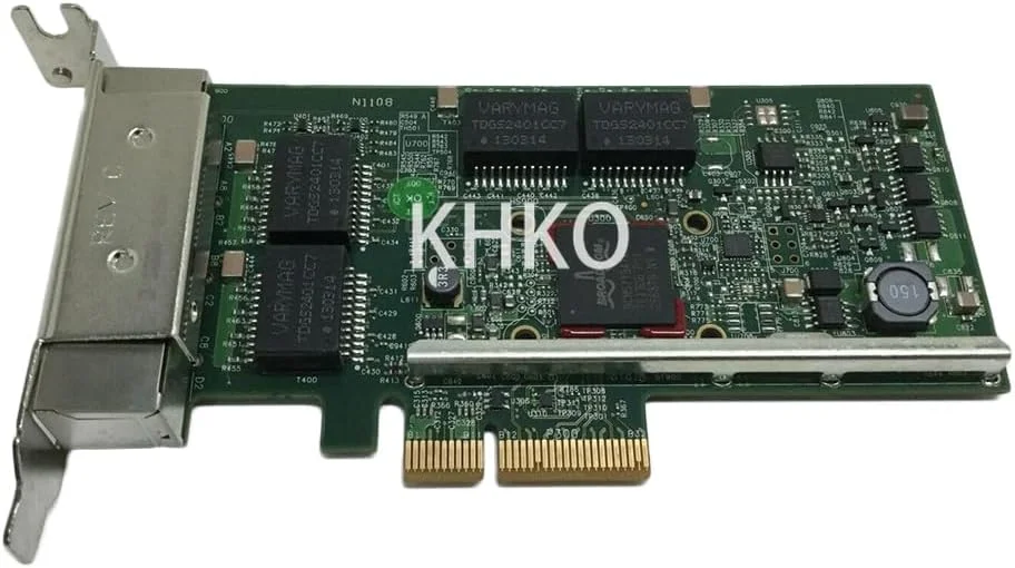 کارت شبکه سرور آداپتور چهار پورت 1Gb اترنت گیگابیتی PCIe NIC مدل TMGR6 HY7RM KH08P YGCV4 5719
