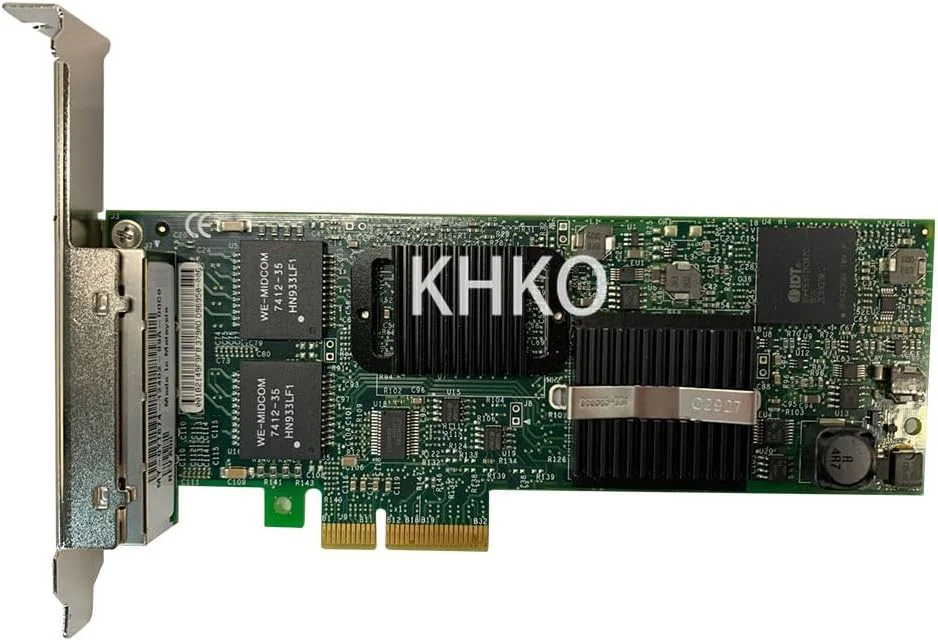 آداپتور اترنت اصلی 9404PT 82575 PCI-E PRO/1000 VT چهار پورت PCIe گیگابیتی کارت آداپتور سرور P/N:0YT674 کارت شبکه