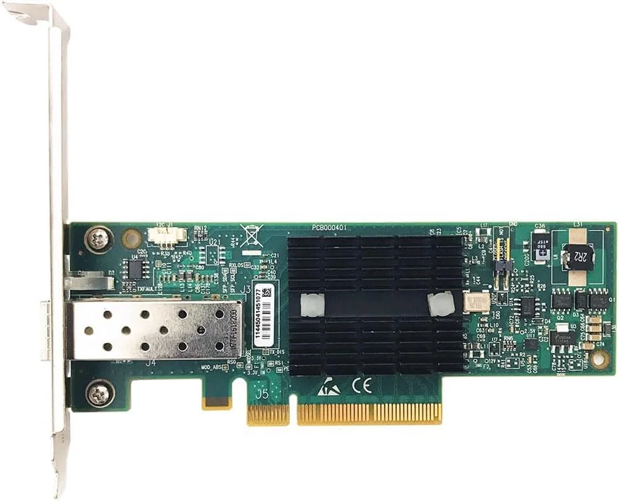 کارت شبکه فیبر نوری 10G مدل MNPA19-XTR 671798-001 PCIe X8 SFP+ آداپتور تک پورت سرور 10GB ConnectX-2 EN 10Gbe (بافل کوتاه) کارت شبکه فیبر نوری 10G مدل MNPA19-XTR 671798-001 PCIe X8 SFP+ آداپتور تک پورت سرور 10GB ConnectX-2 EN 10Gbe (بافل کوتاه)