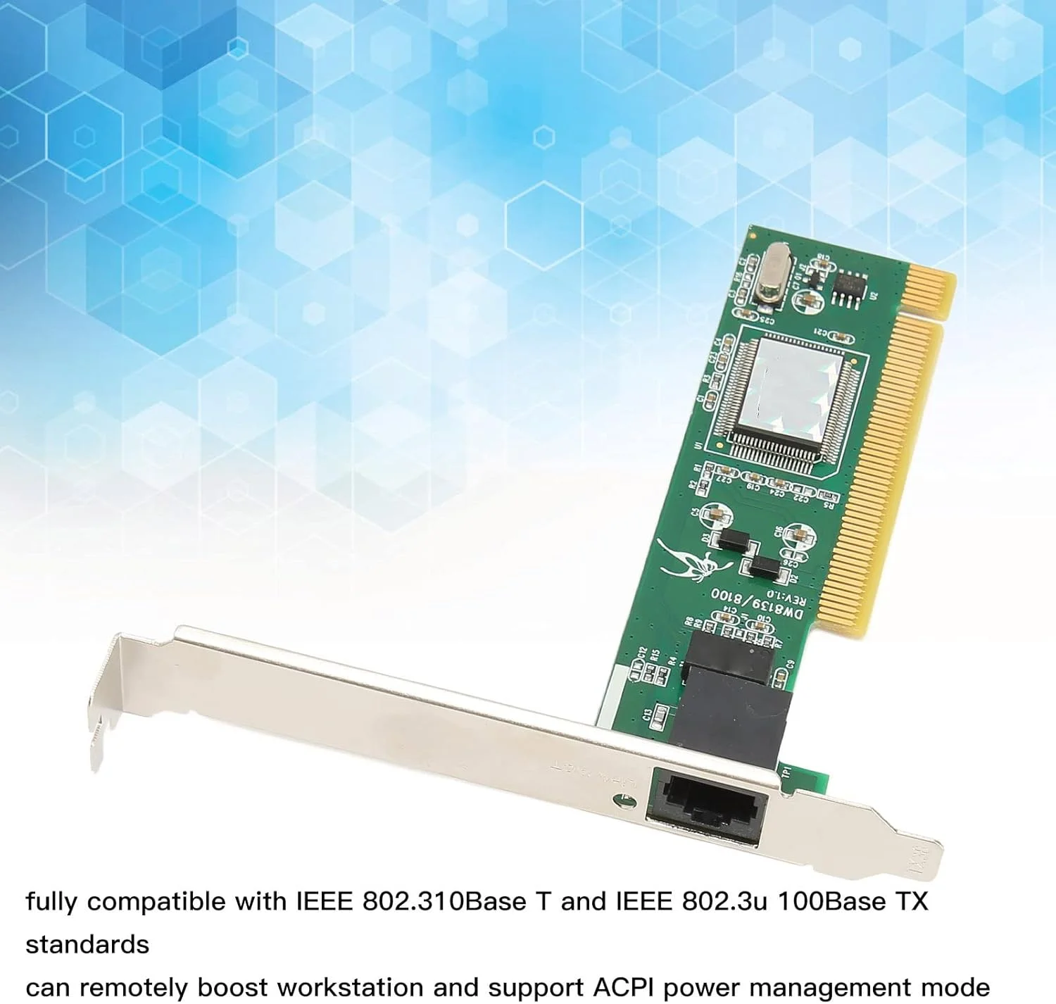 کارت شبکه PCIe، نشانگر LED کارت شبکه PCIe 10/100 مگابیت بر ثانیه برای بازی