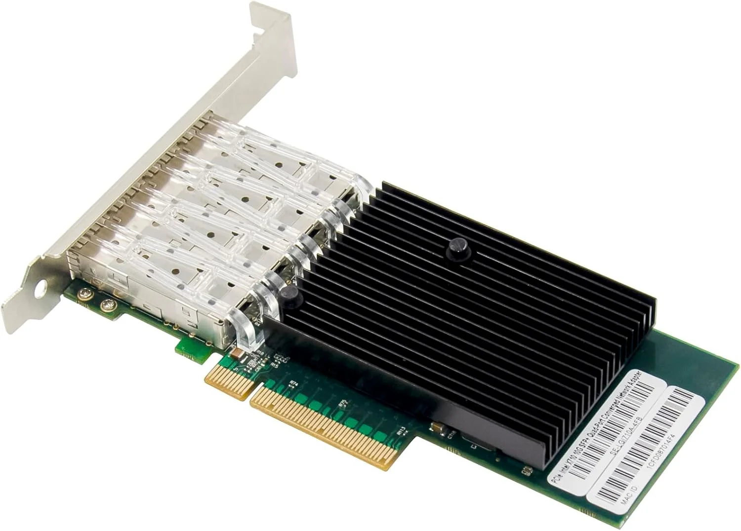 کارت شبکه فیبر نوری چهار پورت PCIExpress3.0 PCIE X8 4 پورت 10 گیگابیت، آداپتور شبکه NIC با چیپست INTELX710