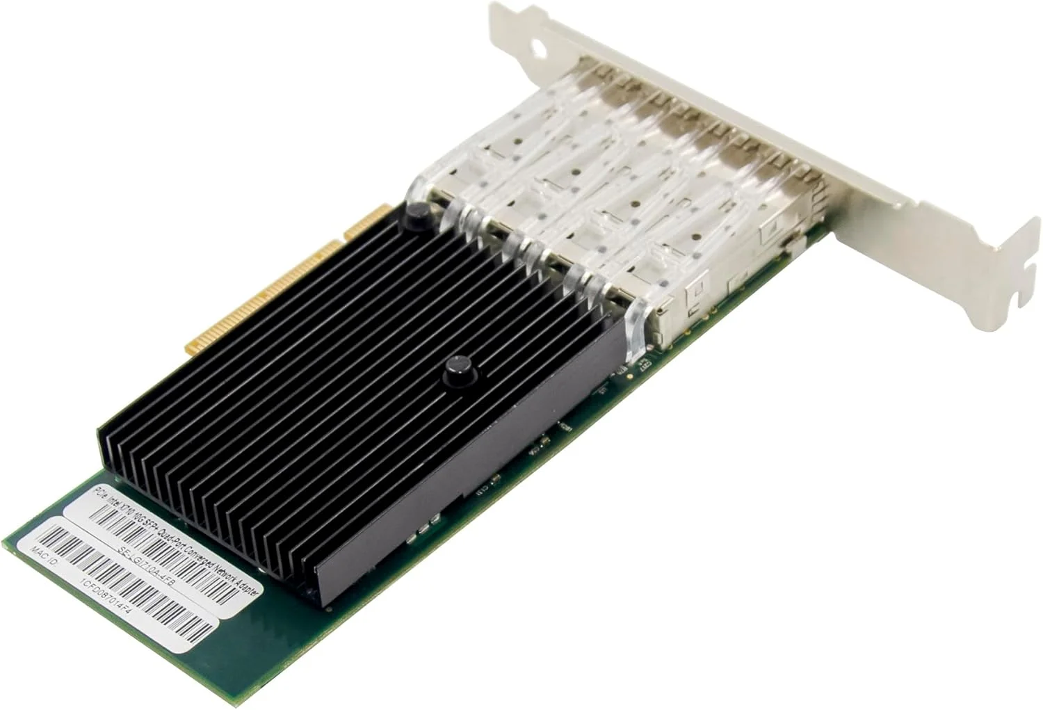 کارت شبکه فیبر نوری چهار پورت PCIExpress3.0 PCIE X8 4 پورت 10 گیگابیت، آداپتور شبکه NIC با چیپست INTELX710