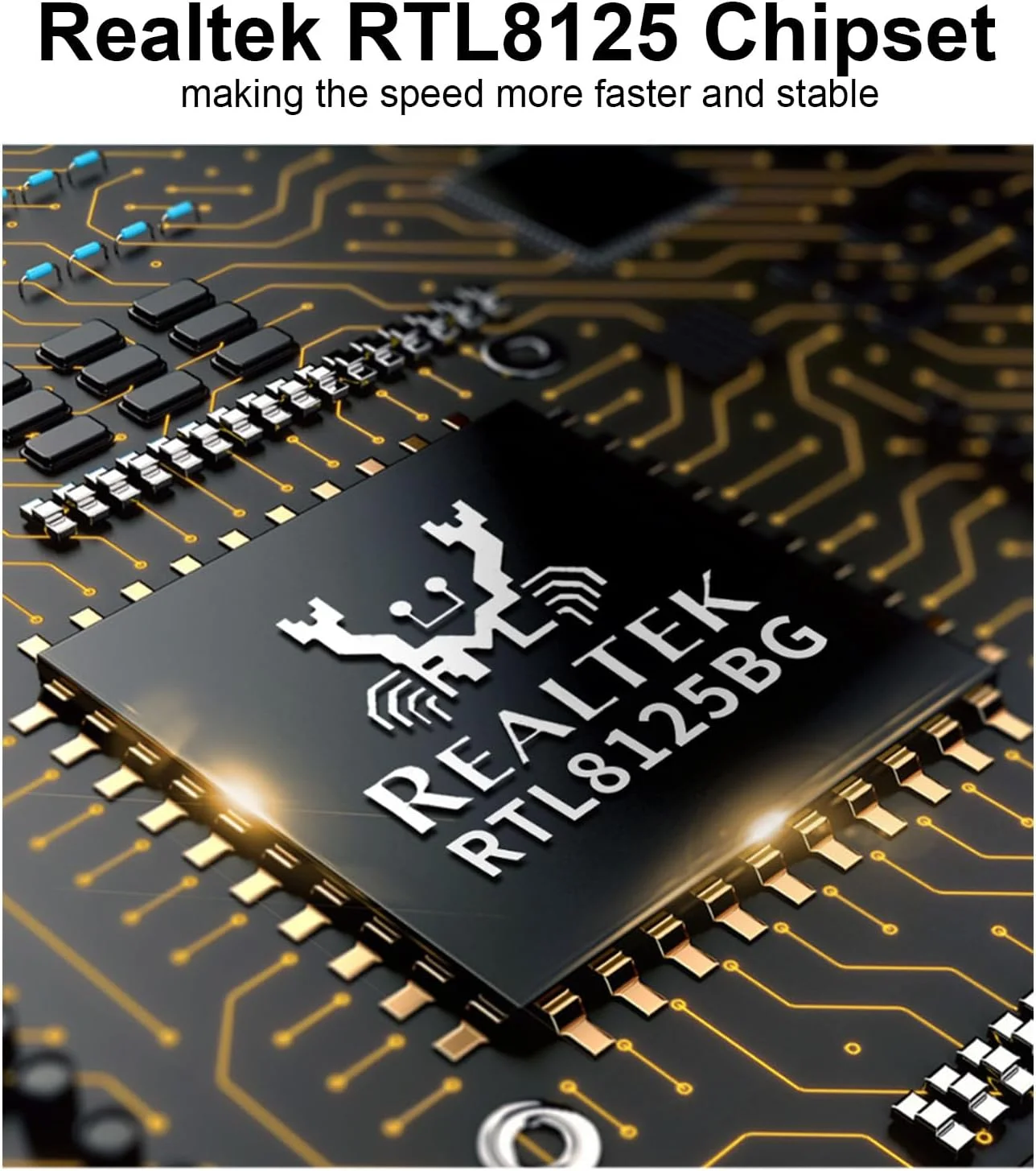 کارت شبکه گیگابیتی اترنت 2500/1000/100 مگابیت بر ثانیه، کارت شبکه PCIe 2.5GBase-T با کنترلر Realtek RTL8125، تک پورت RJ-45، PCIe 2.1 x1، پشتیبانی از PXE، پشتیبانی از Windows Server/Ubuntu/Centos/Debian