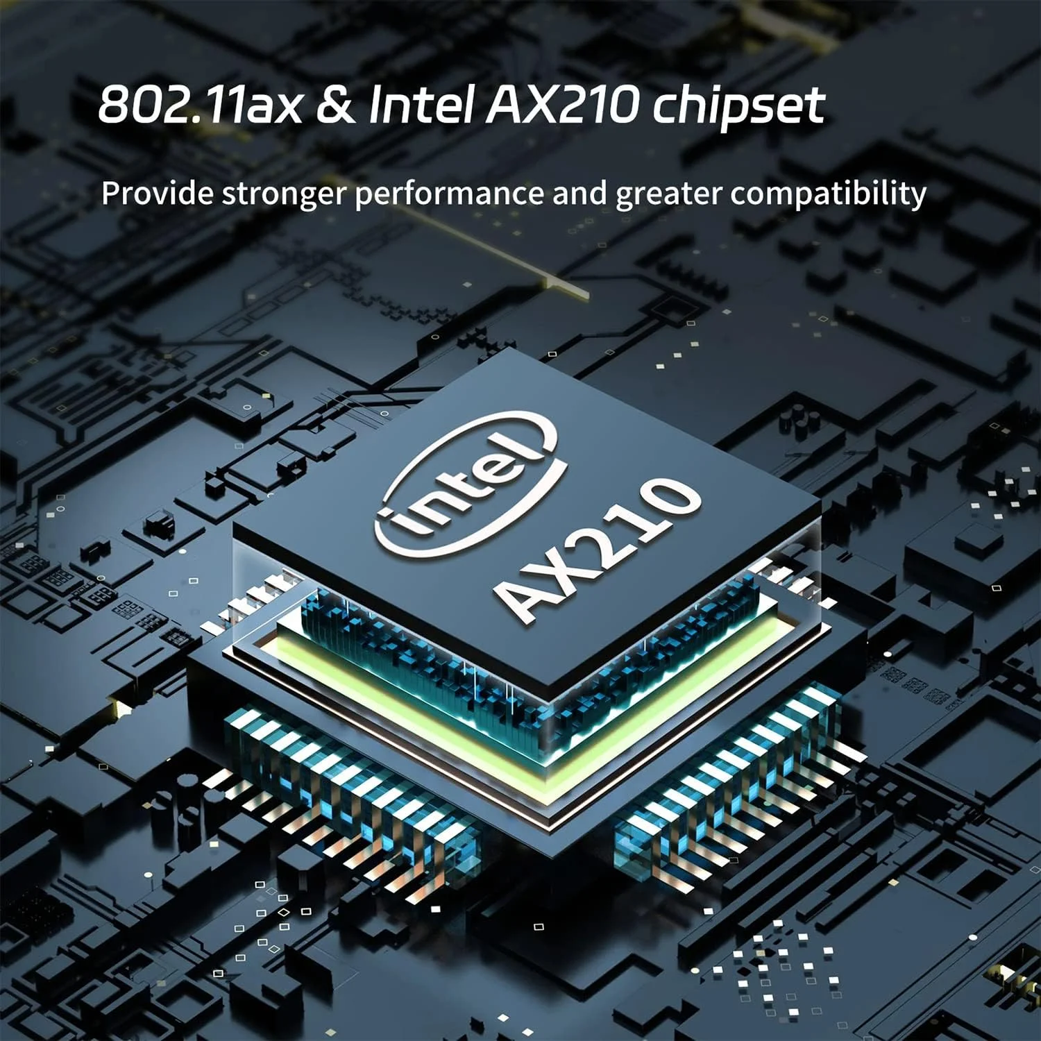 کارت شبکه بی‌سیم دسکتاپ QFly WiFi 6E 5400Mbps (6GHz و 5GHz و 2.4GHz) PCIe، بلوتوث 5.3، ماژول AX210 داخلی، کارت آداپتور شبکه بی‌سیم PCI-E برای کامپیوترهای شخصی رومیزی Windows 10/11 64bit