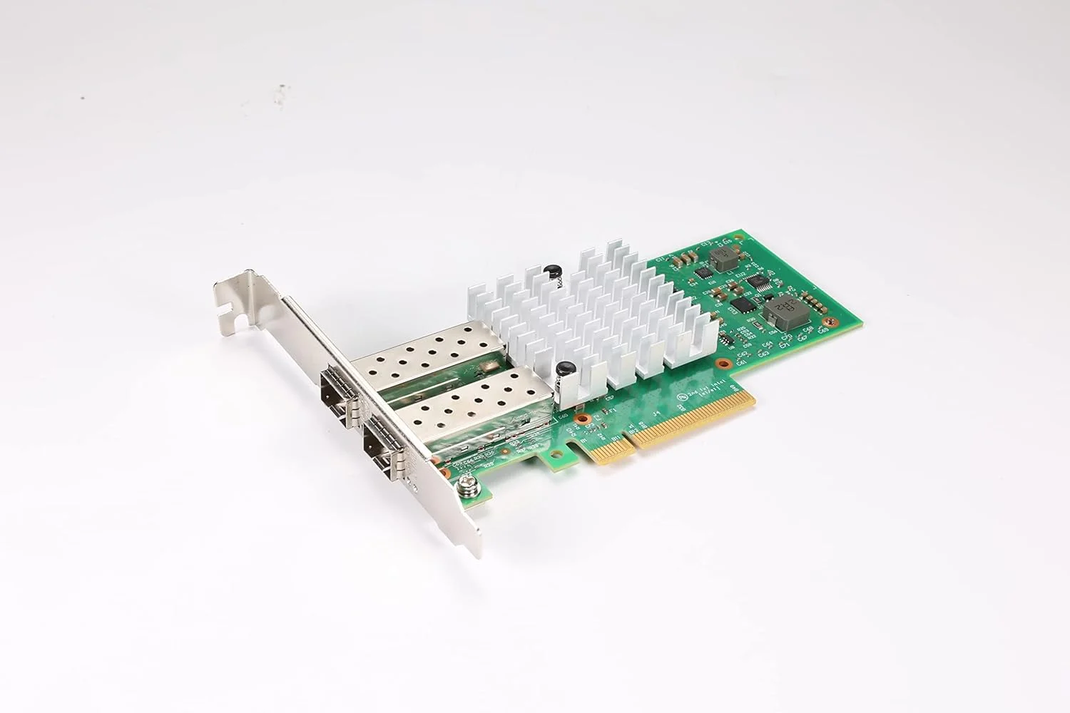 کارت شبکه اترنت همگرا QSFPTEK 10G، کارت شبکه سرور 2 پورت SFP با چیپست Intel 82599ES آداپتور اترنت 10 گیگابیت بر ثانیه، کارت NIC LAN PCI-E پشتیبانی از Windows Server/Linux/VMware