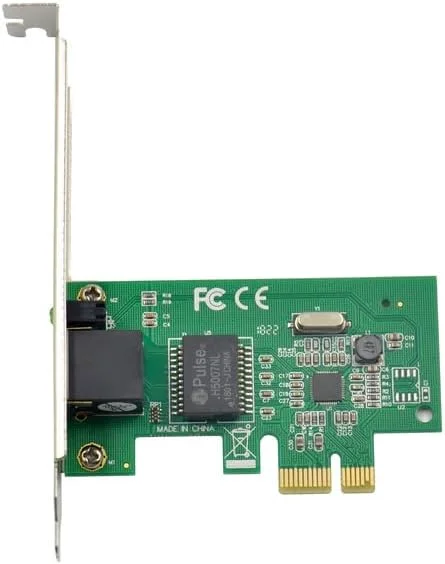 کارت شبکه گیگابیتی تک پورت REALTEK RTL8111E PCIe X1 با پورت RJ45 و سرعت 1000M اترنت