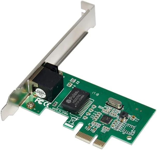 کارت شبکه گیگابیتی تک پورت REALTEK RTL8111E PCIe X1 با پورت RJ45 و سرعت 1000M اترنت