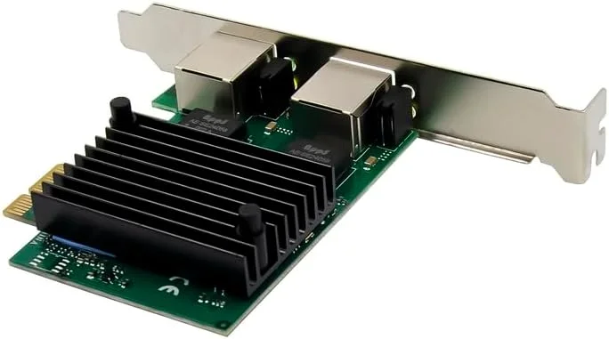 آداپتور کارت شبکه دو پورت Lan با تراشه Realtek RTL8125، پورت RJ45، سرعت 10/100/1000M/2.5G، اترنت گیگابیتی برای کامپیوتر رومیزی