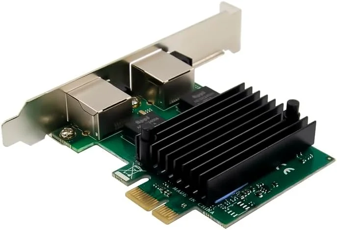 آداپتور کارت شبکه دو پورت Lan با تراشه Realtek RTL8125، پورت RJ45، سرعت 10/100/1000M/2.5G، اترنت گیگابیتی برای کامپیوتر رومیزی