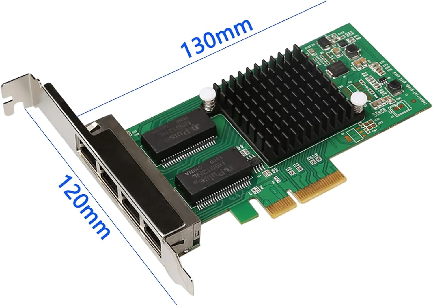 کارت شبکه گیگابیتی چهار پورت با تراشه Intel I350، کارت شبکه 1 گیگابیتی قابل مقایسه با Intel I350-T4 NIC، 4 پورت RJ45، PCI Express 2.1 X4، کارت اترنت با پروفایل پایین برای ویندوز/ویندوز سرور/لینوکس