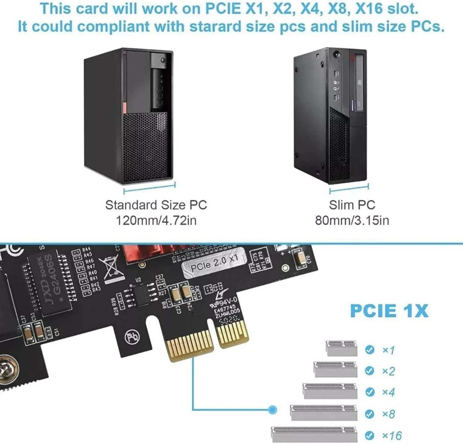 کارت شبکه گیگابیتی PCIe جایگزین، آداپتور اترنت PCI Express 1000M