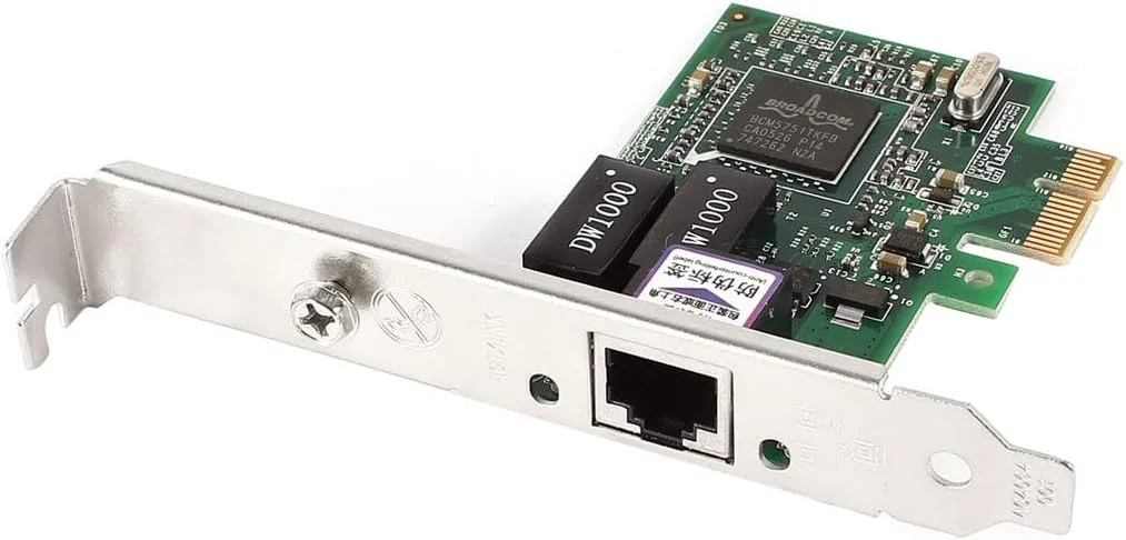 کارت شبکه گیگابیتی اترنت BCM5751 RJ45 PCI-E با سرعت 10/100/1000 مگابیت بر ثانیه