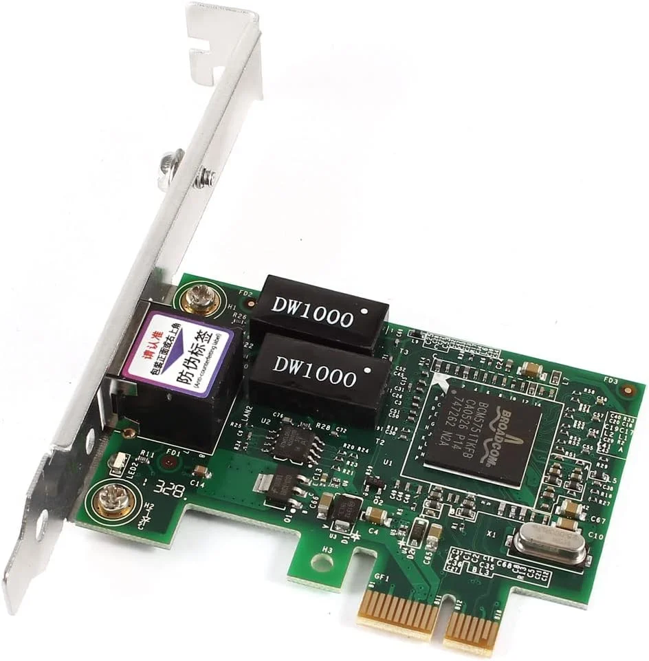 کارت شبکه گیگابیتی اترنت BCM5751 RJ45 PCI-E با سرعت 10/100/1000 مگابیت بر ثانیه
