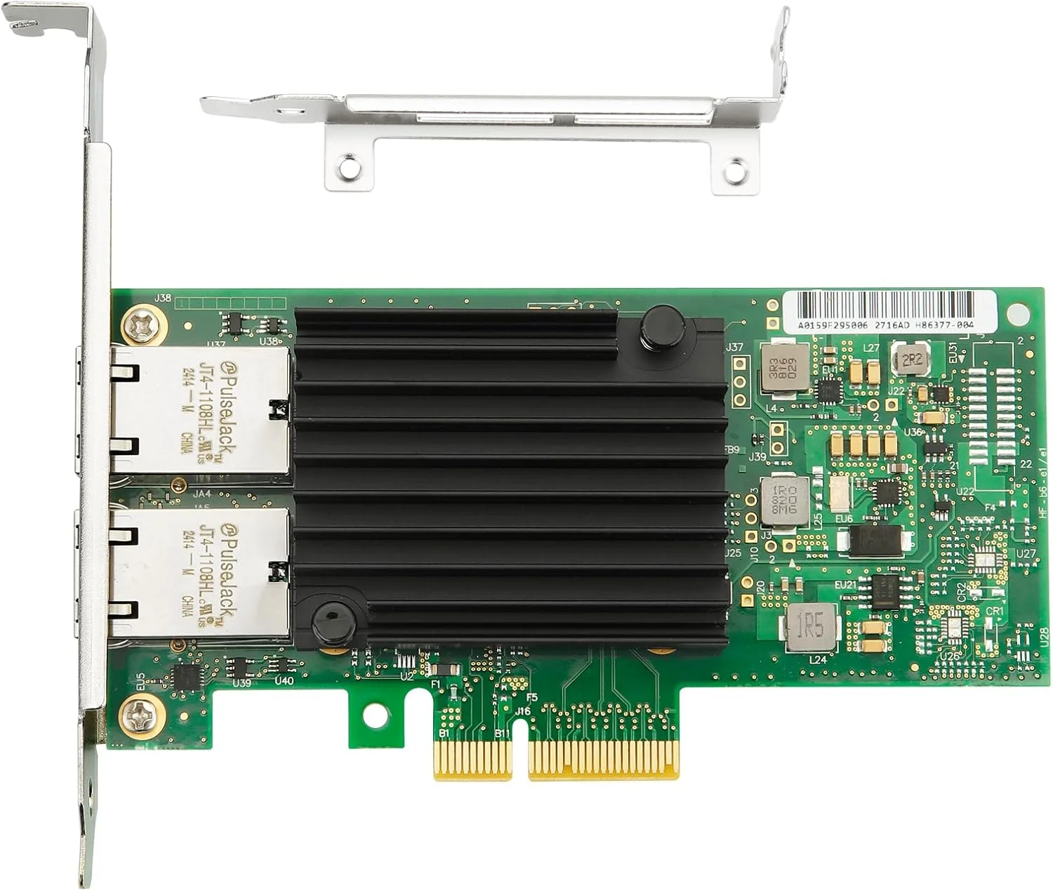 کارت شبکه PCIe، آداپتور شبکه اترنت 10 گیگابیتی، PCI Express X4، مبدل آداپتور دو پورت RJ45، با تراشه Intel X550-AT2 برای ویندوز/ویندوز سرور/لینوکس