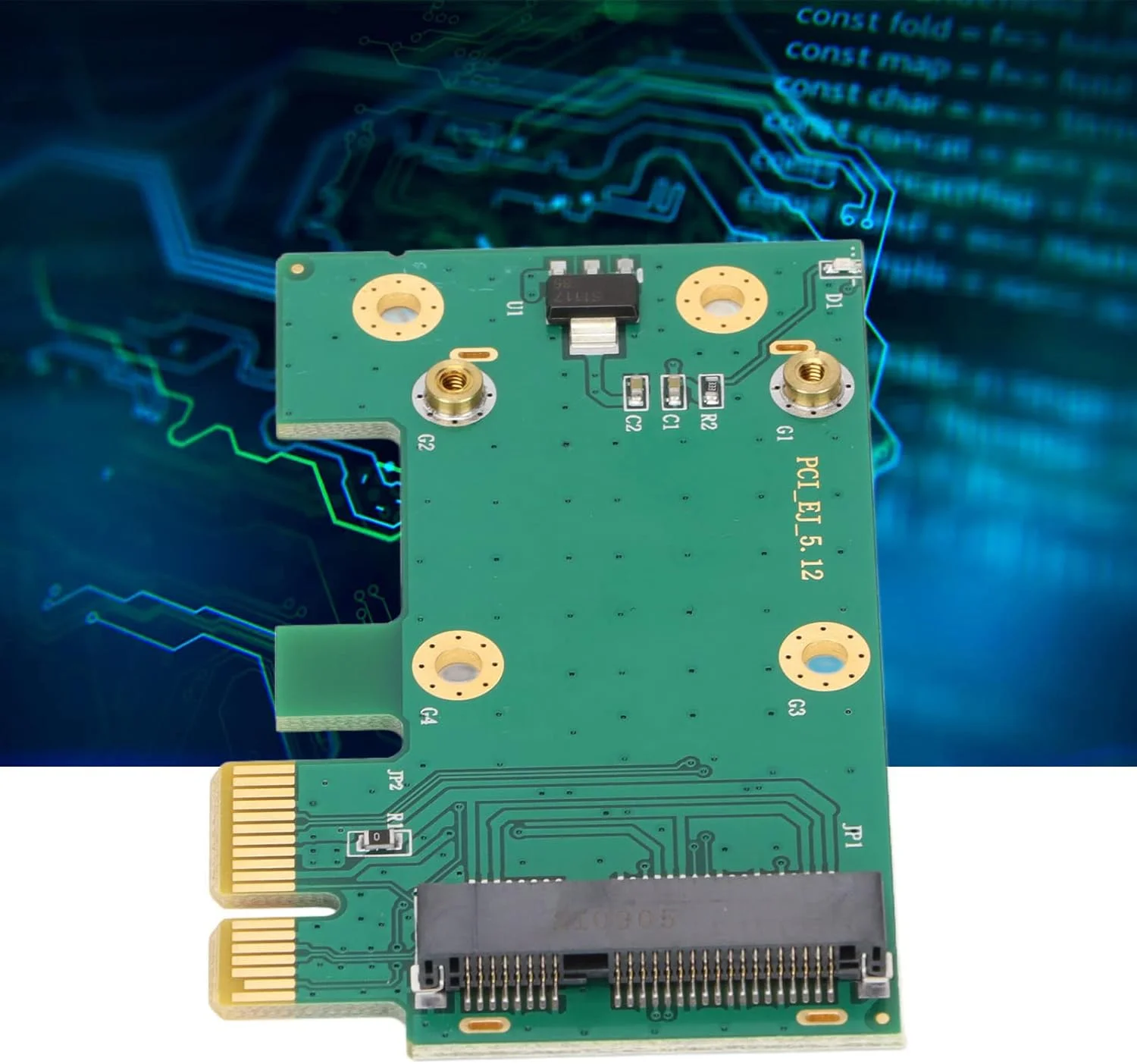 کارت آداپتور مینی PCIE به PCIe سوراندی، آداپتور کارت مینی PCI برای کارت WiFi کامپیوتر رومیزی، اتصال کارت شبکه بی سیم مینی PCIE به اسلات PCIE