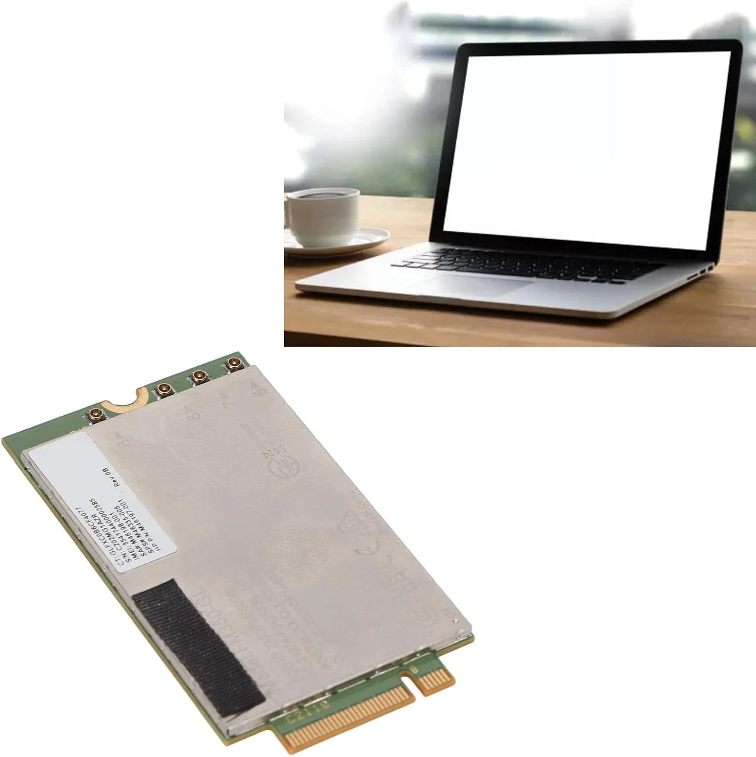 کارت شبکه 5G LTE، کارت شبکه FM350 GL برای ویندوز و لینوکس، ماژول Mini 5G LTE PCIE با سرعت 4.67 گیگابیت بر ثانیه و 1.25 گیگابیت بر ثانیه برای لپ تاپ، دسکتاپ، تبلت، وایرلس M.2