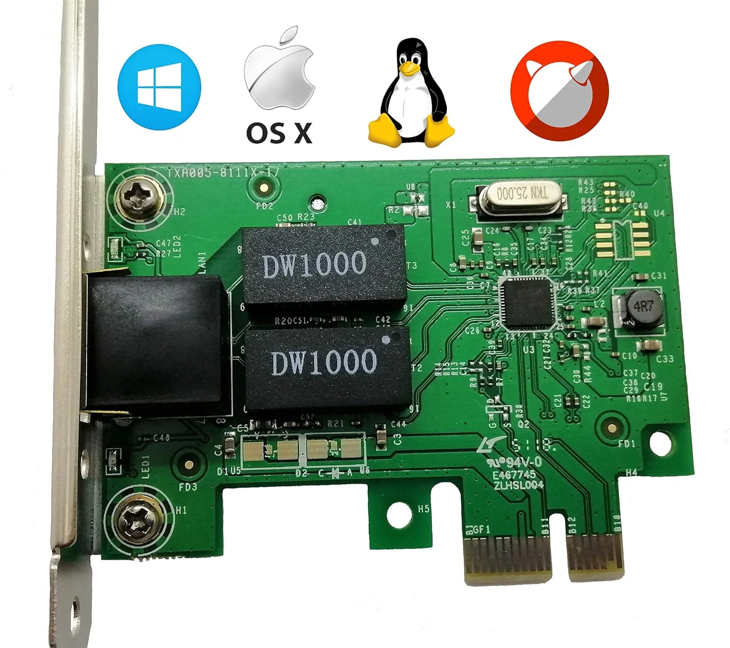 کارت شبکه گیگابیتی PCI Express Realtek RTL8111C Tenext (بدون نرم‌افزار)