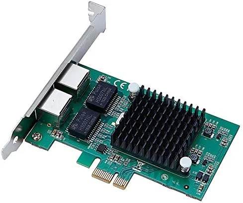 کارت شبکه دو پورت گیگابیتی TXA020-pcie-82575-1X PCI Verbalise NIC سرور اینتل 82575 10/100/1000Mbps PCI-E X1 X4 X16 کارت آداپتور شبکه Lan برای کامپیوتر رومیزی مناسب برای خودرو