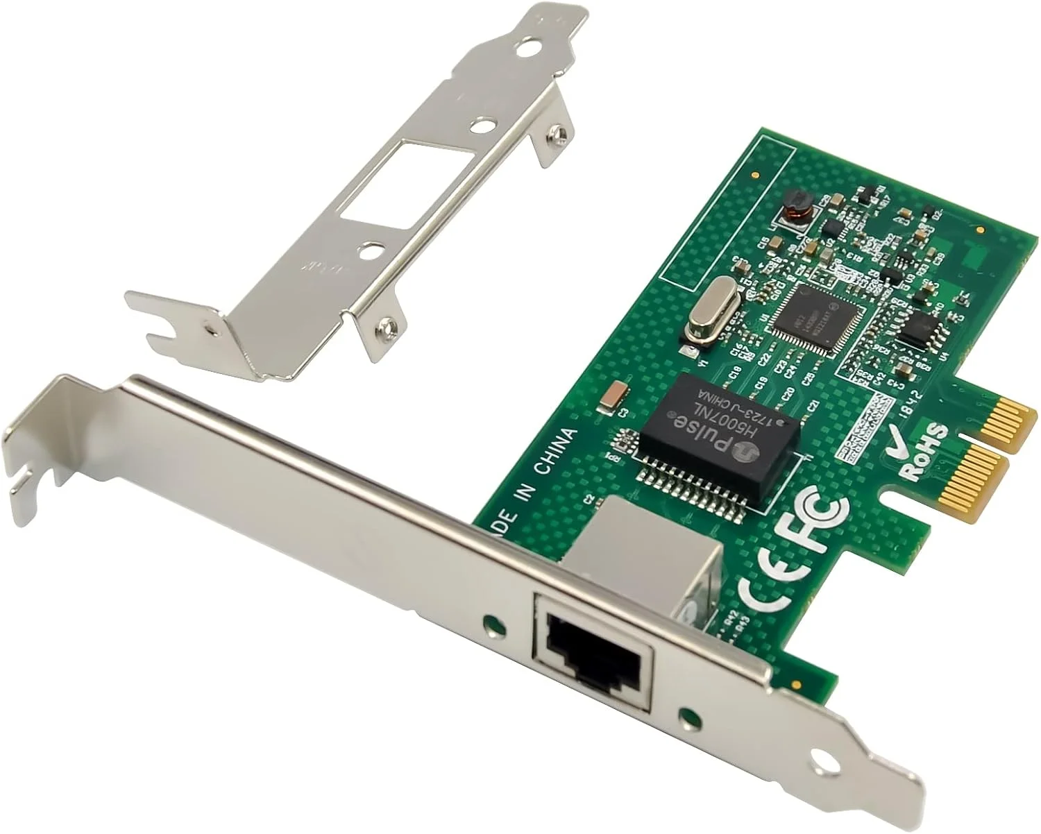 کارت شبکه گیگابیتی ULANSeN PCIe 1000M PCI Express Ethernet Adapter با کارت LAN NIC Intel I210AT با پشتیبانی از PXE برای ویندوز/ویندوز سرور/لینوکس (طراحی محافظت در برابر صاعقه)