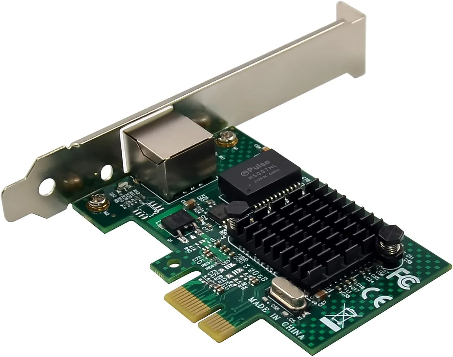 کارت شبکه دسکتاپ گیگابیتی PCI-E مدل Broadcom NetXtreme 10/100/1000Mbps - تراشه BCM5751 NIC