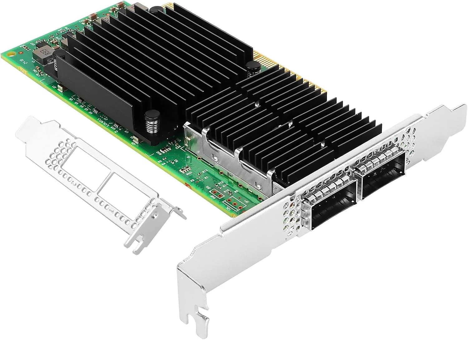 کارت شبکه Vogzone 100GbE برای Mellanox MCX556A-EDAT، کارت شبکه اترنت 100 گیگابیتی PCIe 4.0 x16 با چیپست Mellanox ConnectX-5 Ex، کارت شبکه دوگانه QSFP28 IB با پشتیبانی از RDMA