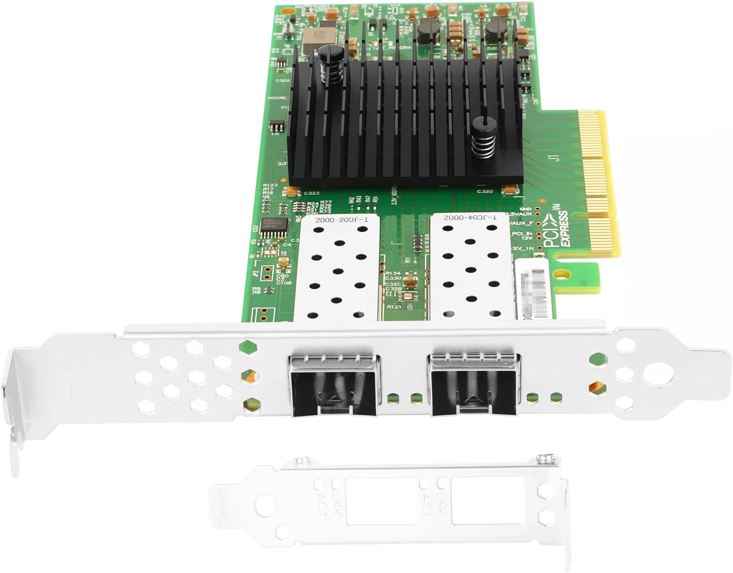 کارت شبکه Vogzone 10GbE NIC برای Mellanox MCX312B-XCCT، کارت شبکه اترنت 10 گیگابیتی PCIe 3.0 x8 با چیپست Mellanox ConnectX-3، کارت شبکه دوگانه SFP+