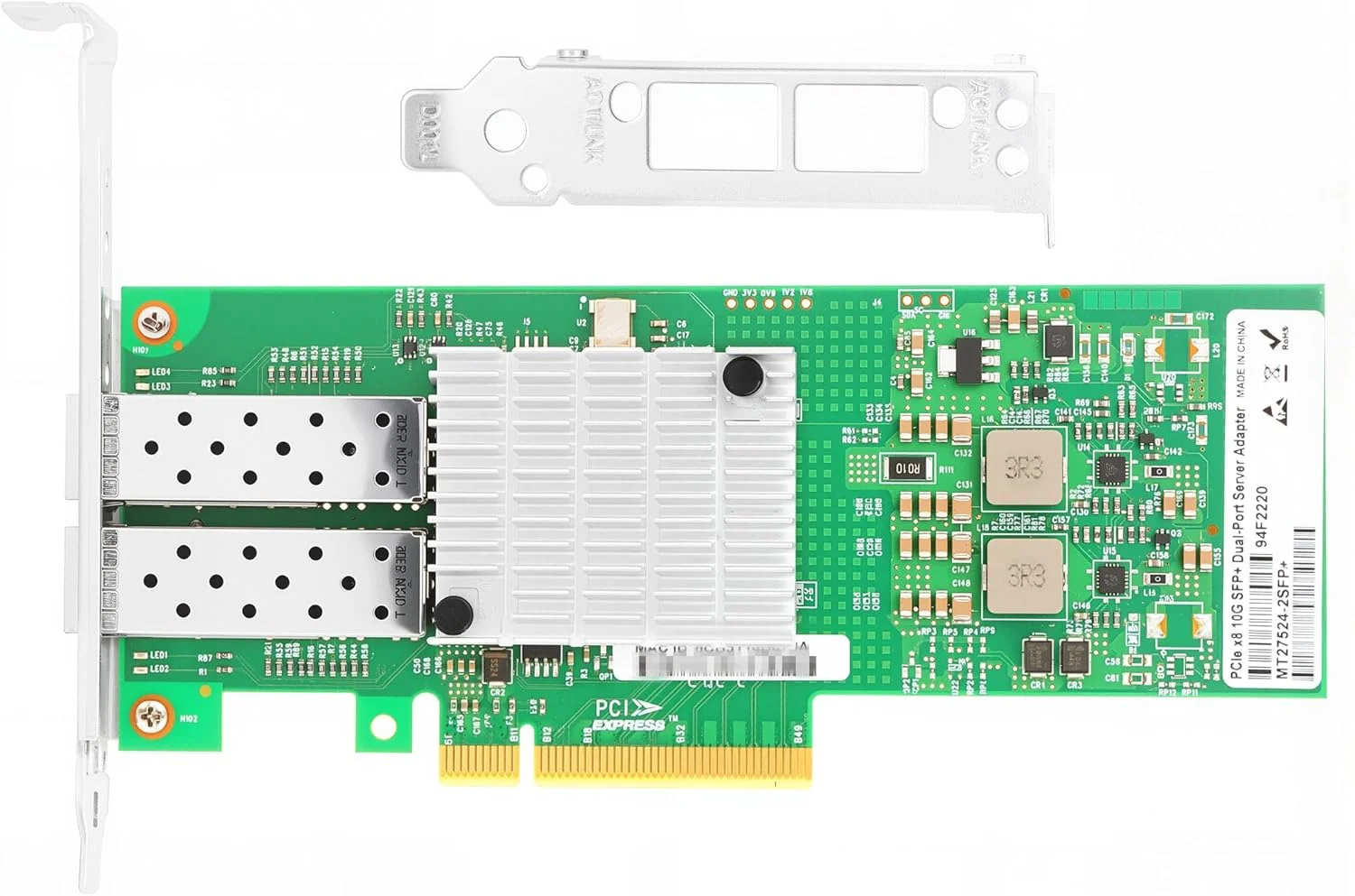 کارت شبکه Vogzone 10GbE NIC برای Mellanox MCX4121A-XCAT، کارت شبکه اترنت 10 گیگابیتی PCIe 3.0 x8 با چیپست Mellanox ConnectX-4، کارت شبکه دوگانه SFP+ با پشتیبانی از RDMA