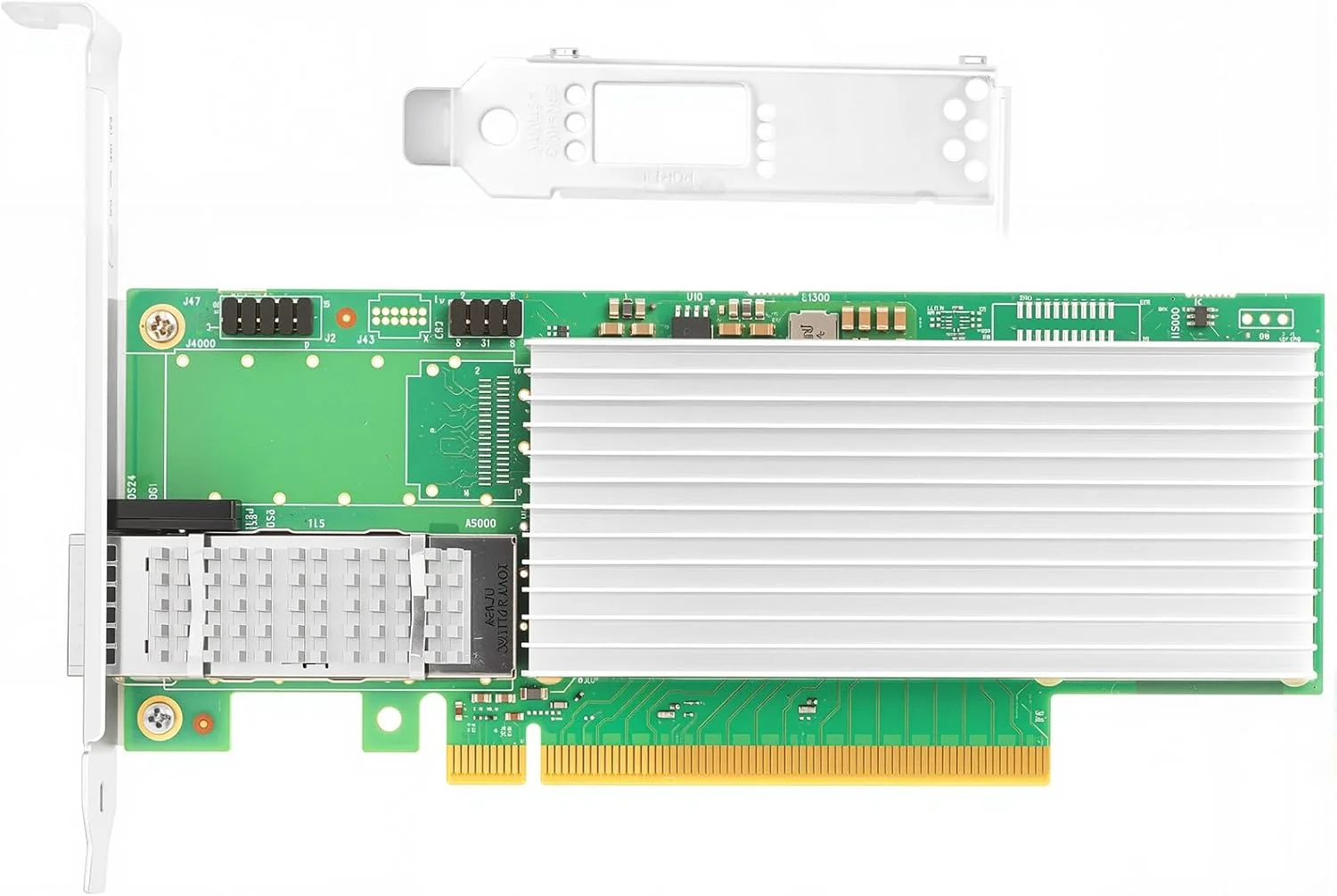 کارت شبکه Vogzone 100Gb PCI-E NIC برای Intel E810-CQDA1، تک پورت QSFP28 با سرعت 25GbE/50GbE/100GbE، با تراشه Intel E810 CAM1، آداپتور اترنت 100GbE PCI Express 4.0 X16 با پشتیبانی از RDMA iWARP/RoCEv2/UEFI