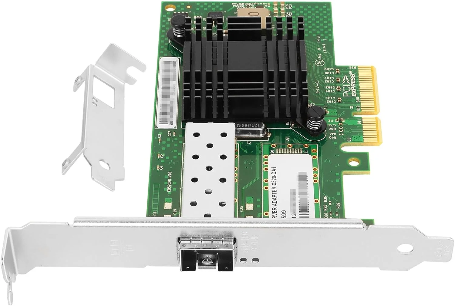 کارت شبکه Vogzone 10Gb PCI-E NIC با پورت تکی SFP+، مبتنی بر چیپ Intel 82599EN، آداپتور اترنت 10GbE PCI Express 2.0 X4، سازگار با Windows/Linux/VMware