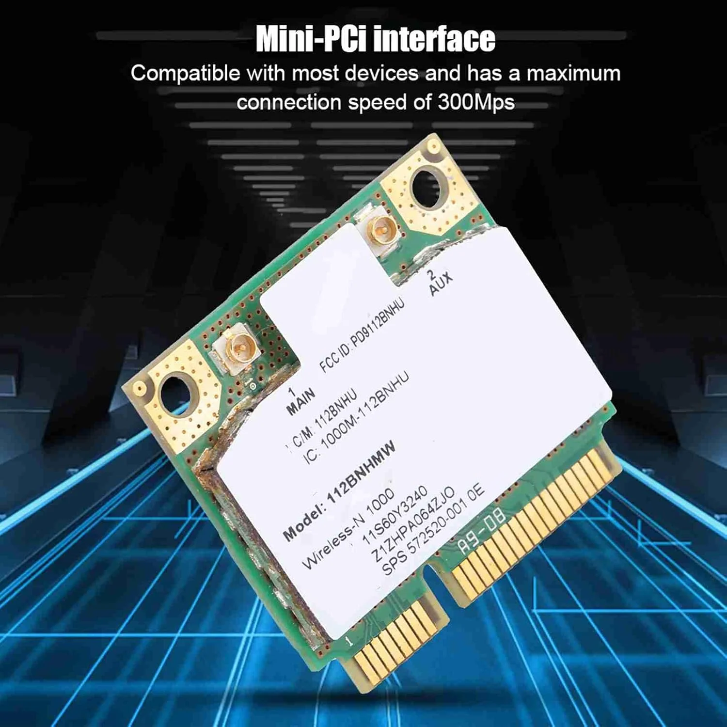 کارت شبکه بی سیم Wendry، برای Intel LINK1000 N1000 112BNHMW Mini PCI-E 300Mbps مناسب برای T420S/X220/T520