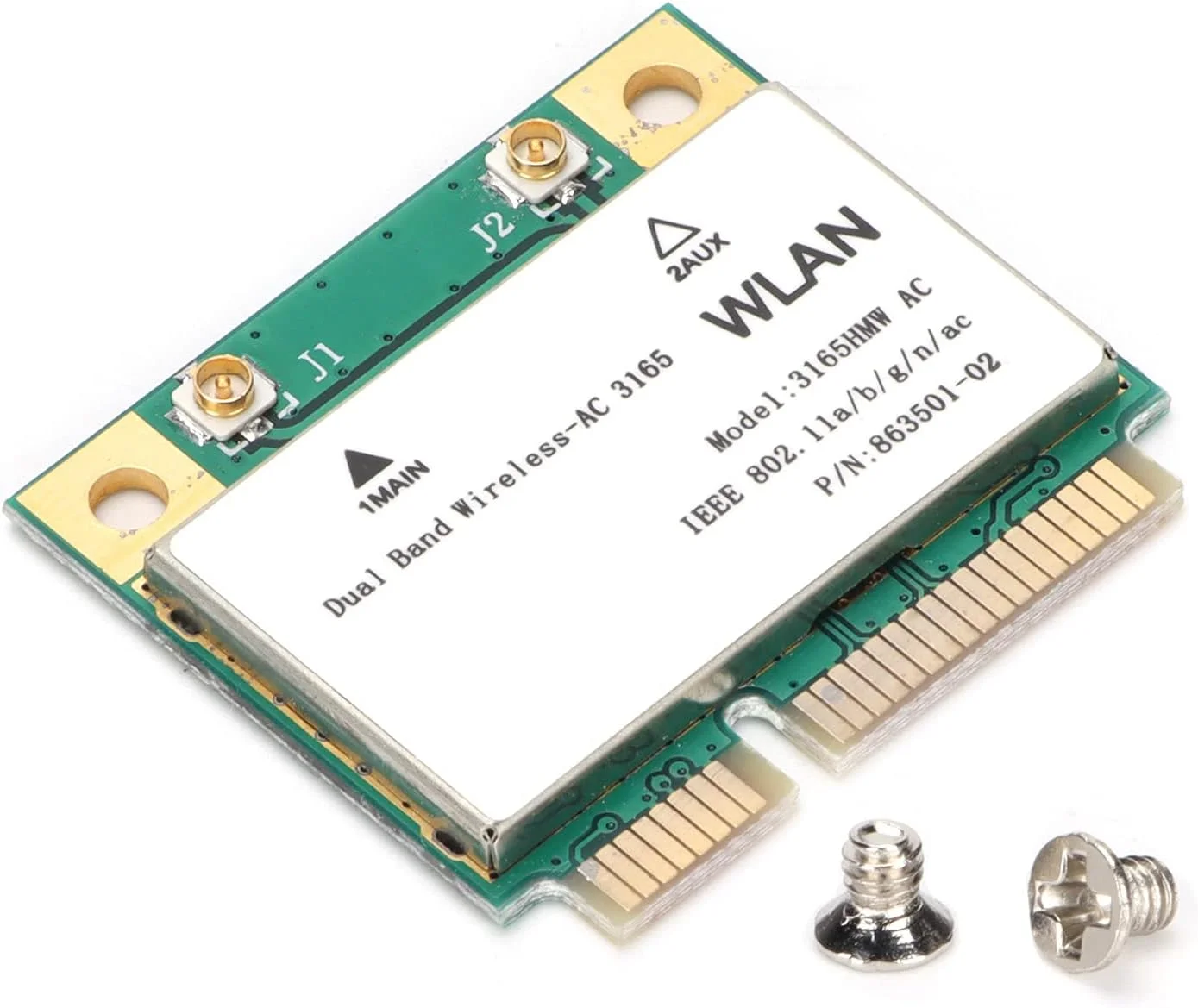 کارت شبکه بی سیم، آداپتور وای فای Mini PCIE با دو باند 802.11a/b/g/n/ac با سرعت 433 مگابیت بر ثانیه، لوازم جانبی کامپیوتر، سازگار با سیستم عامل Win7/Win8/Win10