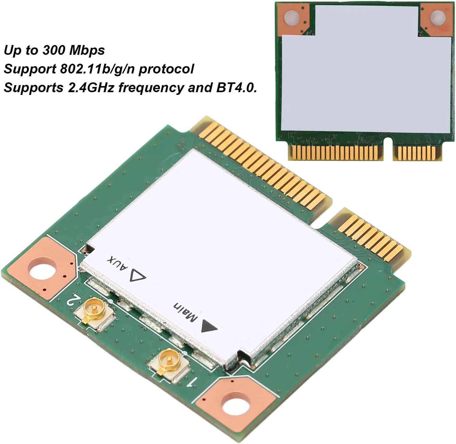 کارت شبکه بیسیم PCIE 2.4 گیگاهرتز، نصب آسان، 802.11b/g/n، BT4.0، کارت شبکه بیسیم با سرعت انتقال بالا 300 مگابیت بر ثانیه کارت شبکه بیسیم PCIE 2.4 گیگاهرتز، نصب آسان، 802.11b/g/n، BT4.0، کارت شبکه بیسیم با سرعت انتقال بالا 300 مگابیت بر ثانیه