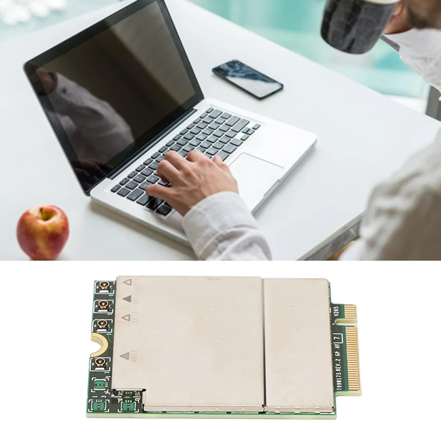 ماژول شبکه 5G، کارت شبکه PCIE M.2 مدل Plug and Play DW5930E T99W175 برای کامپیوتر لپ تاپ، Wisoquuygtkc72ga