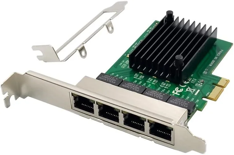 کارت شبکه سرور چهار پورت گیگابیتی X-MEDIA XM-NA3840 PCI-E با سرعت 10/100/1000Mbps، چیپست Realtek RTL8111F، پشتیبانی از ویندوز 11 و لینوکس