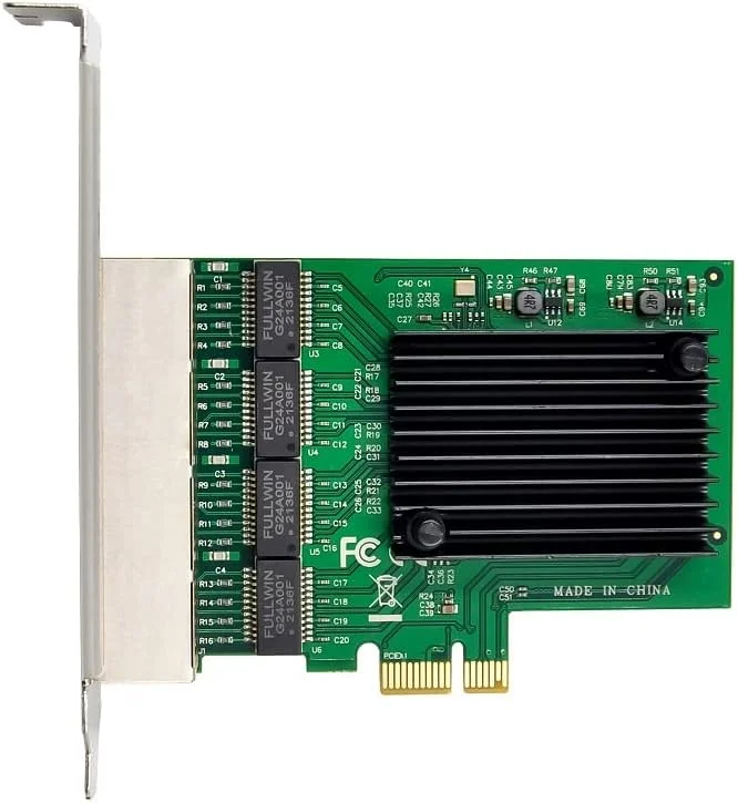 کارت شبکه سرور چهار پورت گیگابیتی X-MEDIA XM-NA3840 PCI-E با سرعت 10/100/1000Mbps، چیپست Realtek RTL8111F، پشتیبانی از ویندوز 11 و لینوکس