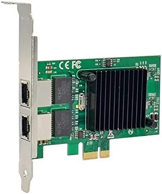 کارت شبکه دو پورت گیگابیتی 10/100/1000Mbps X-MEDIA با چیپست Intel 82575EB، کارت شبکه/آداپتور شبکه سرور PCI Express PCIe x1، پشتیبانی از ویندوز 10 و لینوکس [XM-NA3821]