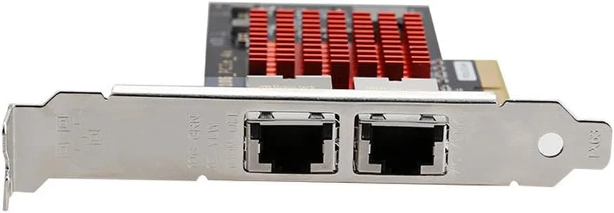 کارت شبکه دو پورت RJ45 اترنت X550-T2 PCIe 3.0 X4، آداپتور LAN سرور 10G 10000M، چیپست Intel X550 Pci-e 4x با سرعت 10 گیگابیت بر ثانیه