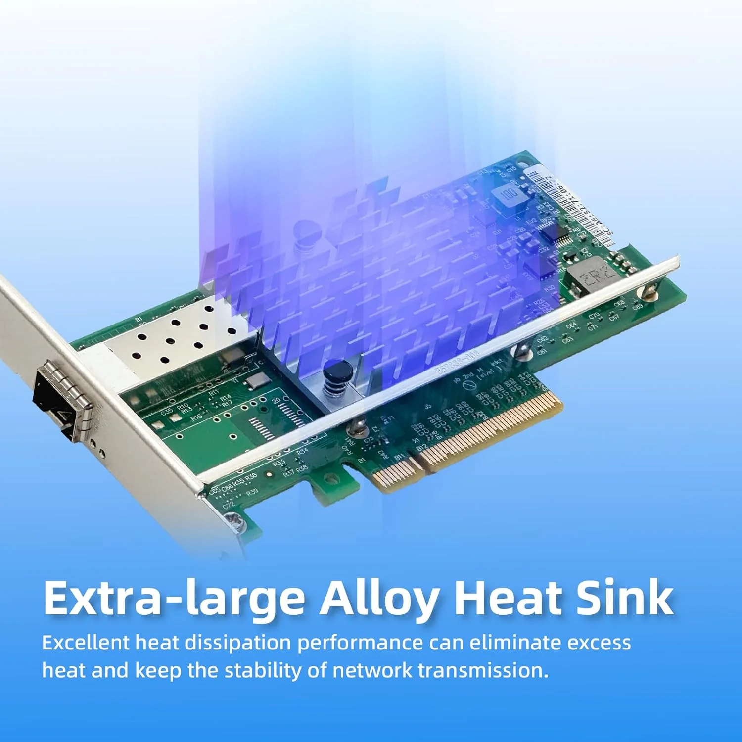 کارت شبکه 10 گیگابیت PCIe با تراشه Intel X520، آداپتور شبکه 10GB SFP+ NIC، کارت اترنت گیگابیتی PCI Express برای ویندوز/اوبونتو/لینوکس/VMware/Freebsd