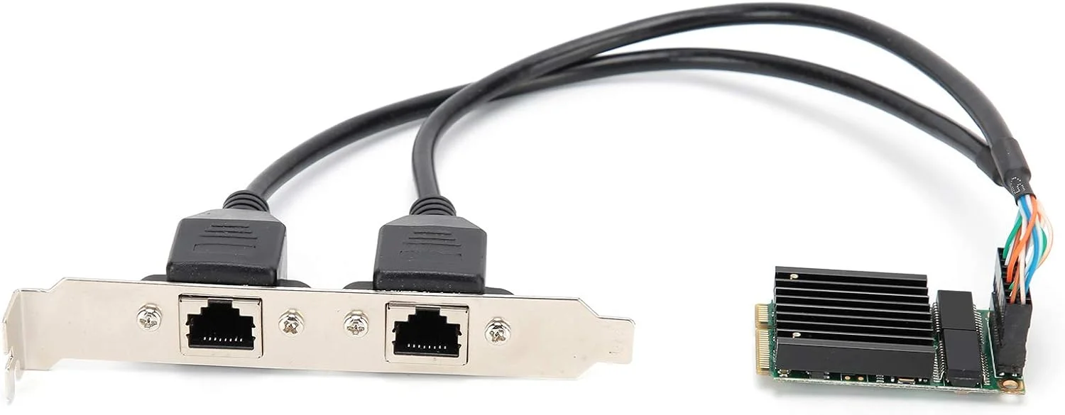 کارت شبکه اترنت، آداپتور کارت اترنت Mini PCI-E با پورت RJ45 دوتایی، آداپتور گیگابیتی اترنت برای 82583V