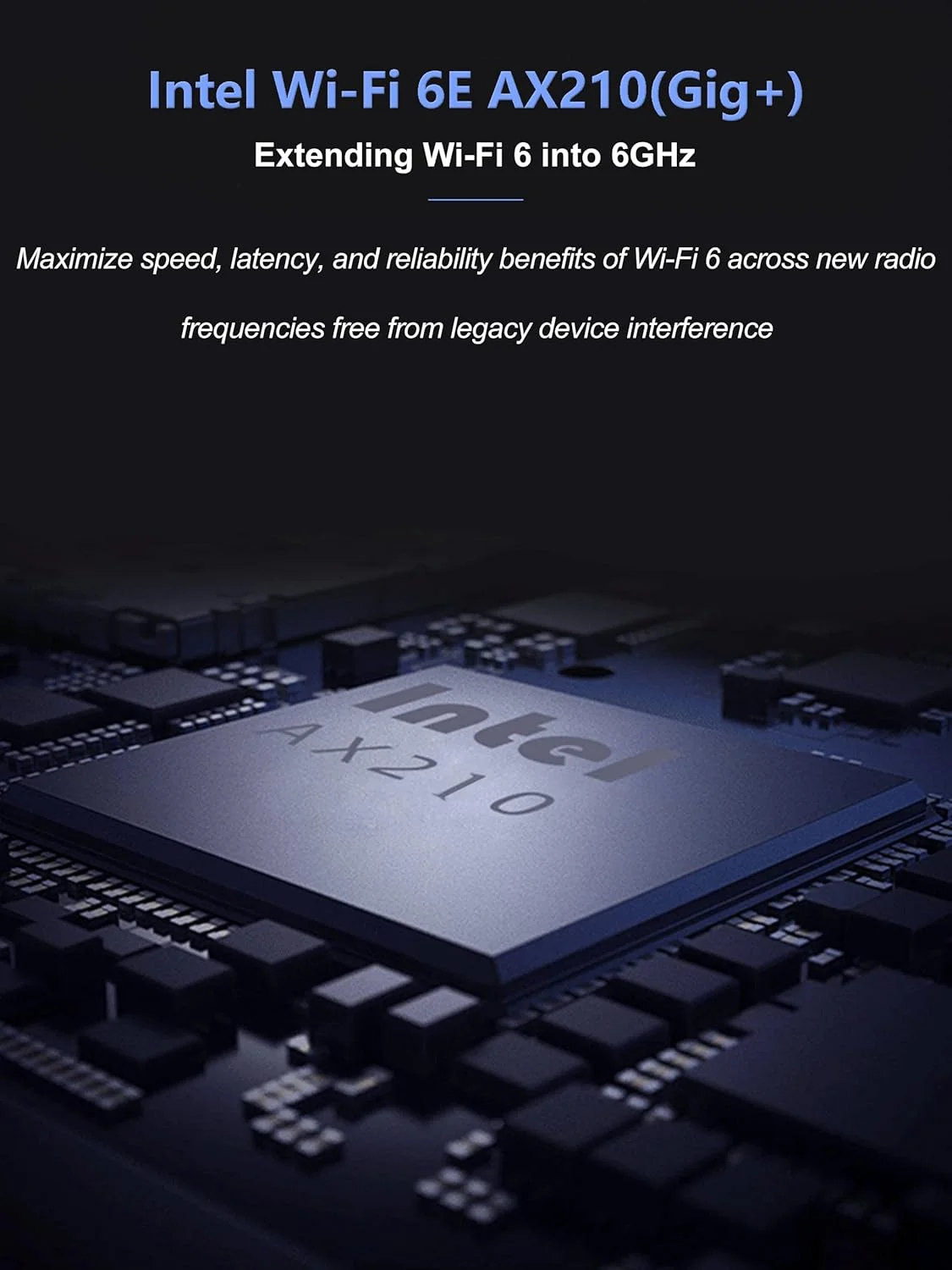 کارت شبکه وای فای زییتود 5400Mbps 6E وایرلس و بلوتوث 5.3 PCIe، تراشه Intel WiFi 6E AX210، کارت وای فای 6 بلوتوث PCI Express 6GHz/5GHz/2.4GHz برای کامپیوترهای رومیزی/PC ویندوز 11/10 (64 بیتی)