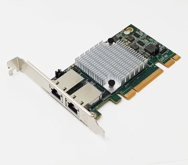 آداپتور کارت شبکه دو پورت 10 گیگابیتی الکتریکی NIC RJ45 مدل Inspur YZCA-00311-101 X540-T2 PCI-E X8 (ارتفاع کامل)