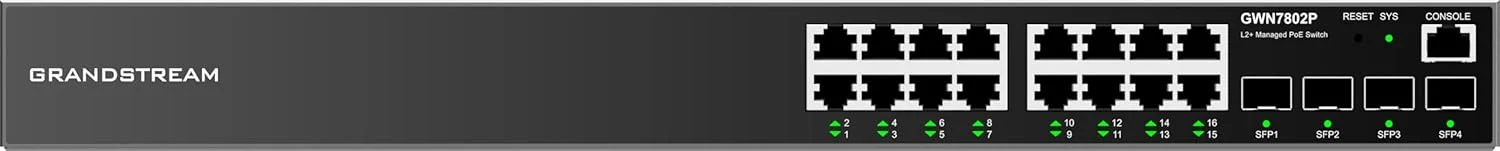 سوئیچ گرنداستریم GWN 7802P POE 8GE 2SFP L2+ سوئیچ گرنداستریم GWN 7802P POE 8GE 2SFP L2+