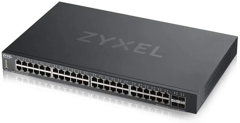 سوئیچ مدیریتی هوشمند 48 پورت گیگابیتی اترنت + 4 پورت فیبر نوری 10G SFP+ زایکسل NebulaFlex | بدنه فلزی | [XGS1930-52]