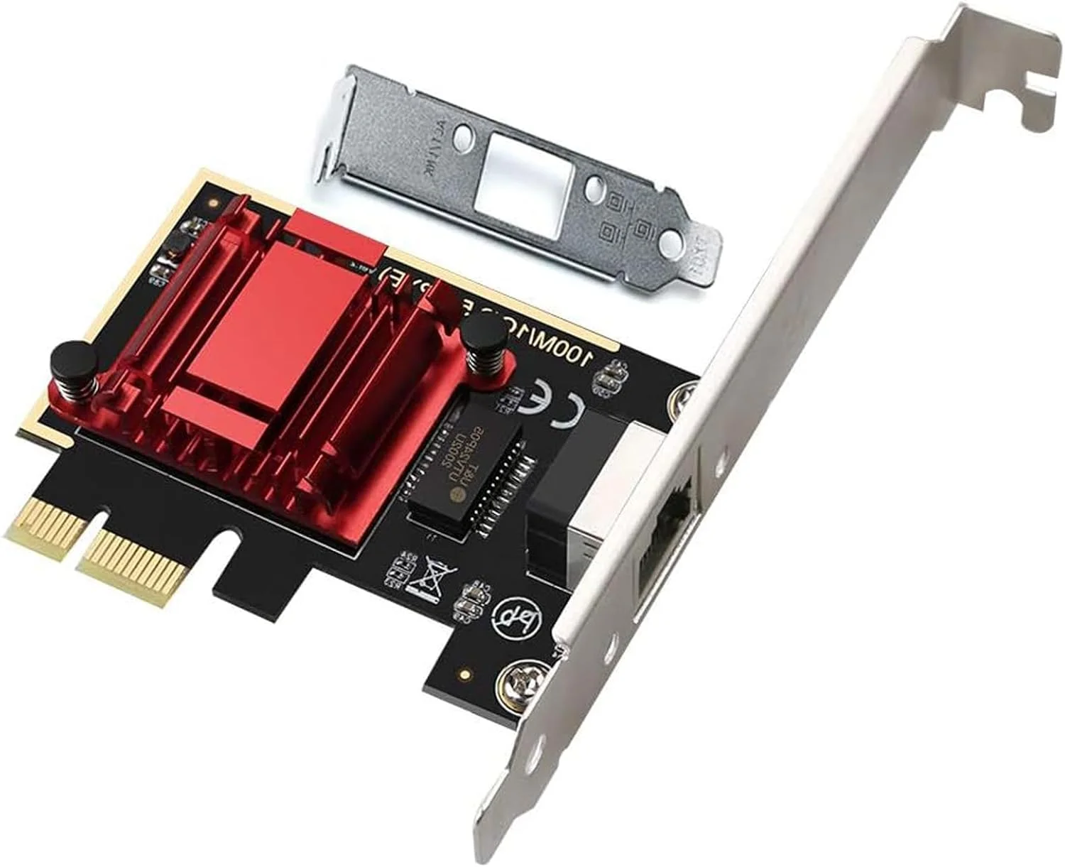 آداپتور شبکه 2500 مگابیت بر ثانیه PICE به RJ45 با تراشه RTL8125B، کارت شبکه گیگابیتی 2.5 گیگابیت بر ثانیه، آداپتور کنترلر اترنت کارت PCIe گیگابیت