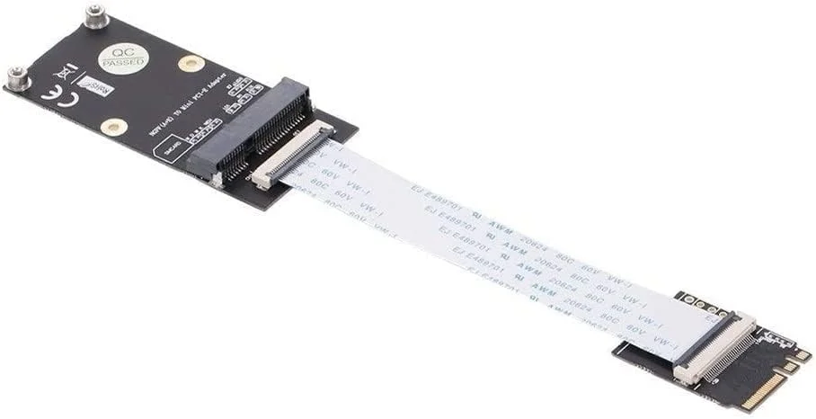 تبدیل کننده NGFF A+E به Mini PCI-E، کارت آداپتور M.2 WIFI برای کارت شبکه نیمه و تمام اندازه