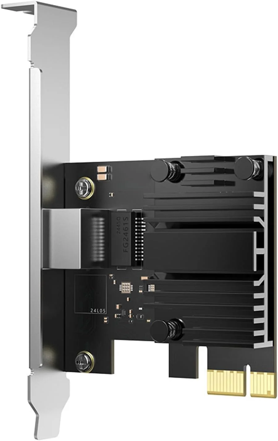 آداپتور RJ45 PCIe با طراحی 20% برای بازی آنلاین مداوم و پخش رسانه شفاف کارت اترنت Pcie با ضد تداخل