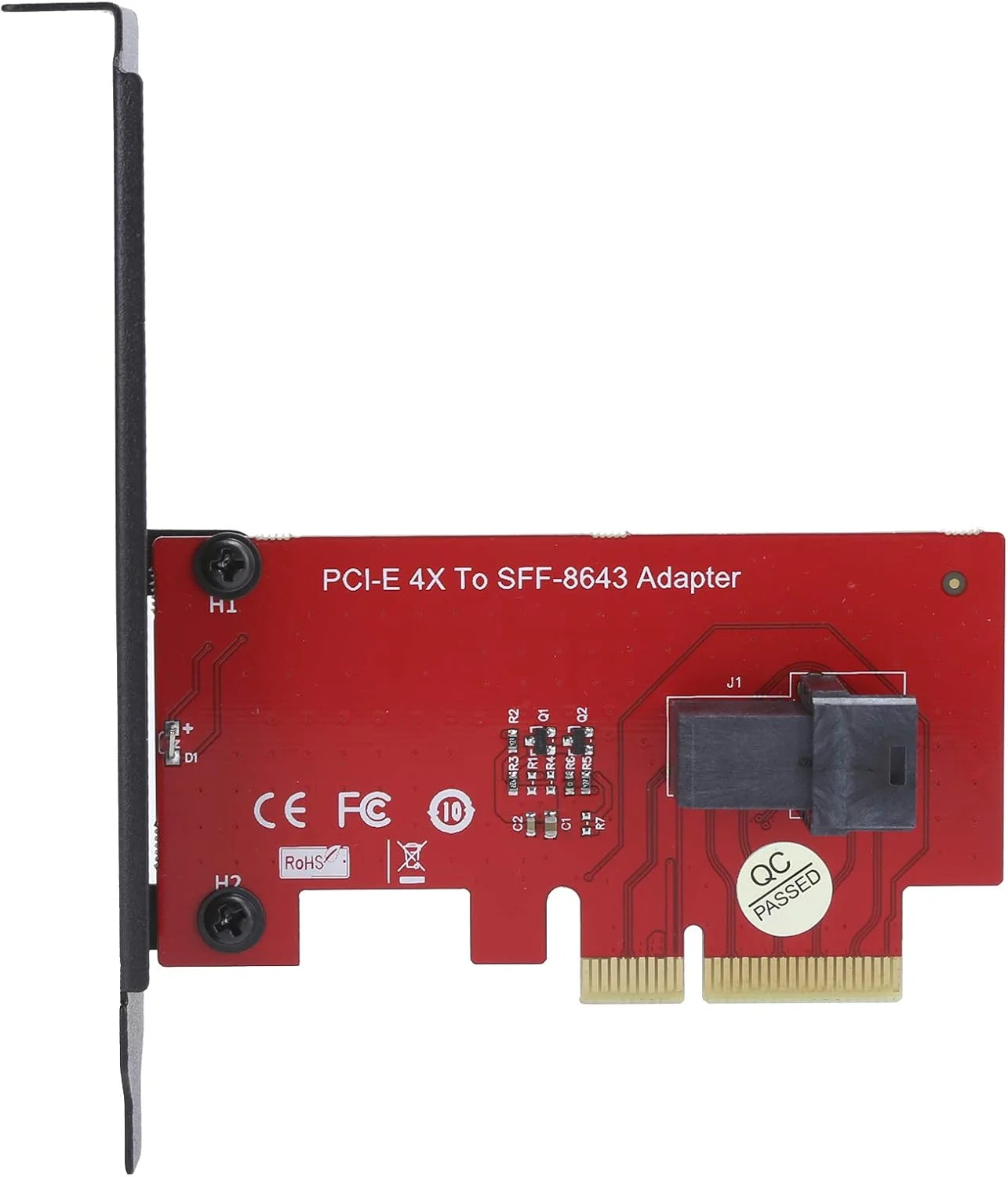 کارت آداپتور، لوازم جانبی کامپیوتر شامل براکت سایز معمولی، فرم فاکتور PCIe کوچک با براکت PCIE کوچک روی برد برای کامپیوتر