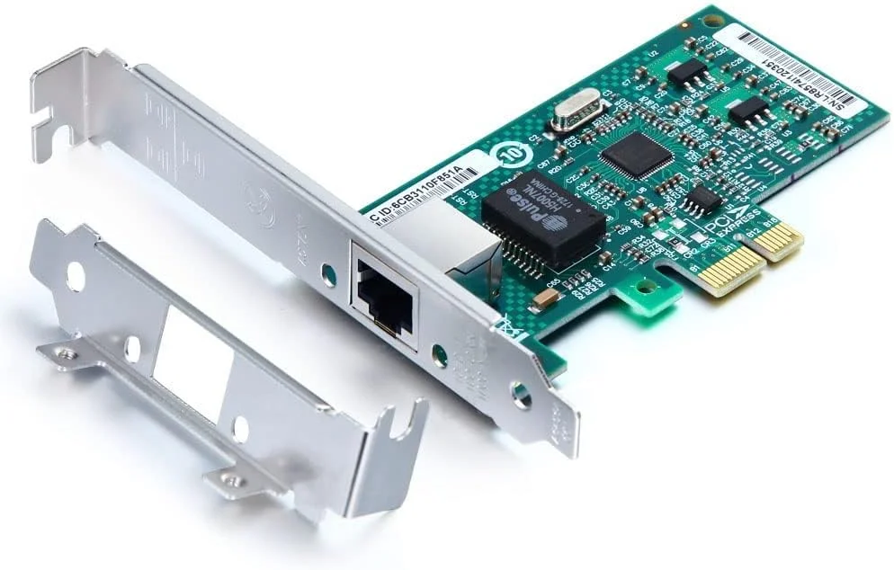 کارت شبکه اترنت گیگابیتی 10/100/1000 مگابیت بر ثانیه، تک پورت مسی RJ45، با تراشه Intel 82574L، مشابه Intel EXPI9301CT/EXPI9301CTBLK NIC، PCIE X1، پشتیبانی از ویندوز/لینوکس
