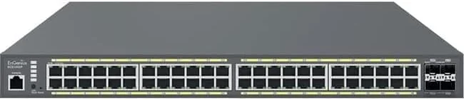 سوییچ ۴۸ پورت گیگابیتی PoE+ مدیریت‌شده ابری EnGenius ECS1552P با ۴ پورت SFP+ و توان ۴۱۰ وات PoE، قابل نصب در رک 1U