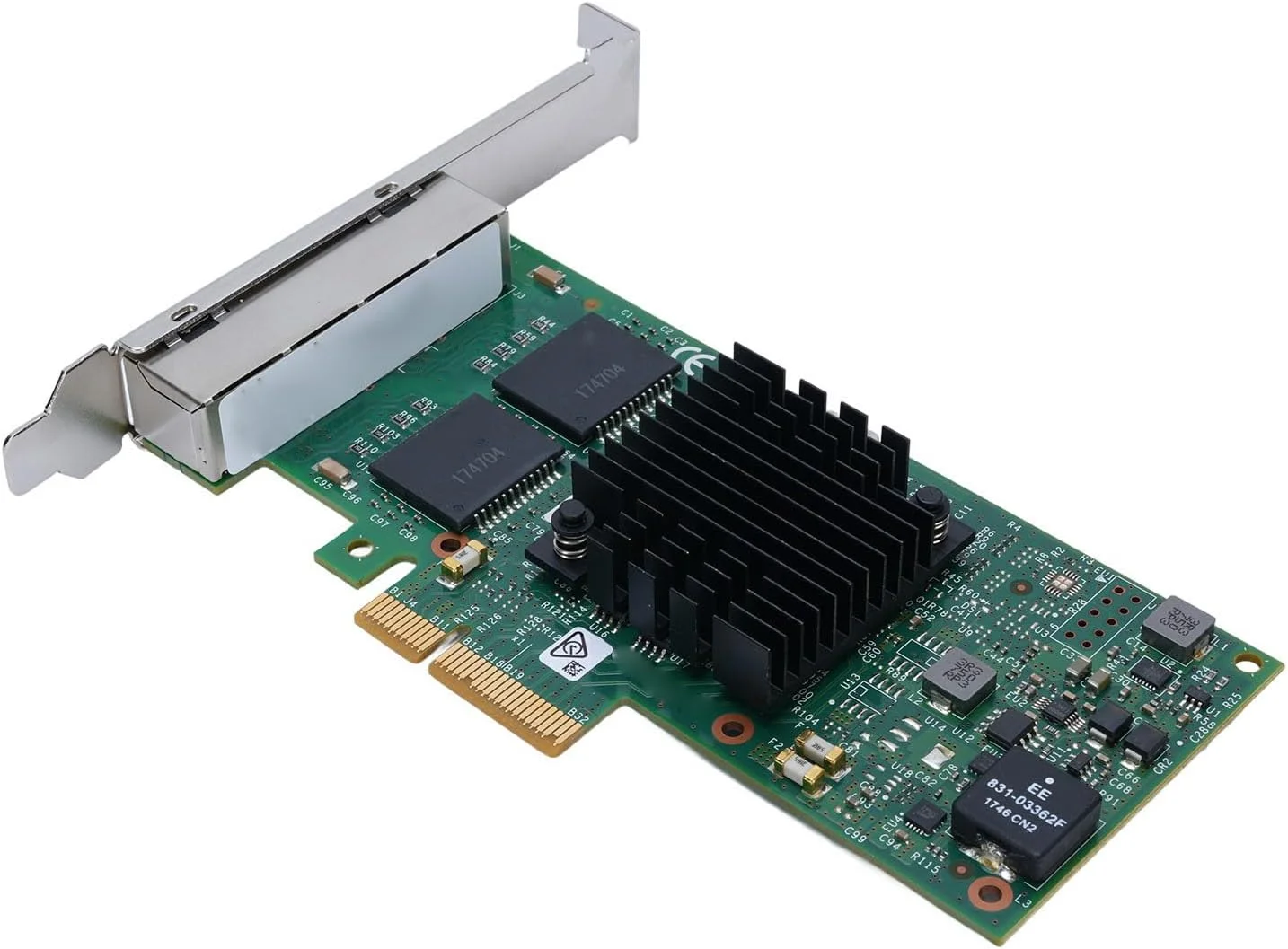 آداپتور گیگابیتی اترنت Banapoy، کارت PCIE با سرعت 10/100/1000 مگابیت بر ثانیه، آداپتور سرور اترنت گیگابیتی PCIE چهار پورت I350-T4 برای ویندوز، سرور و لینوکس